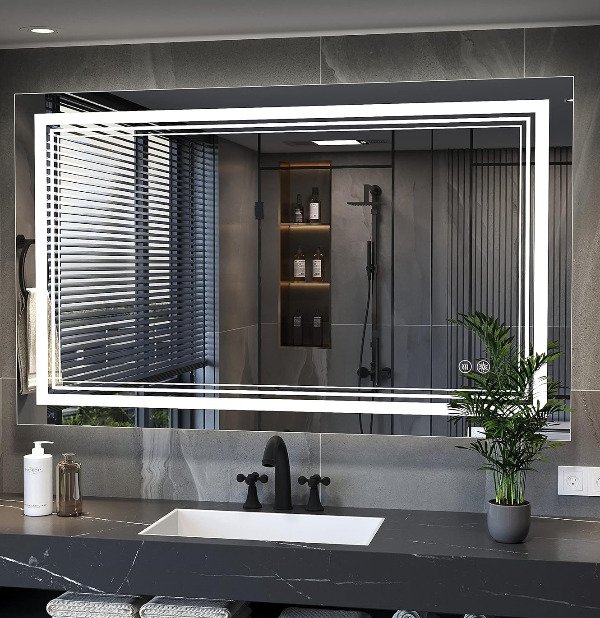 Producto - Espejo inteligente Desempañante + Luces Led 120x80