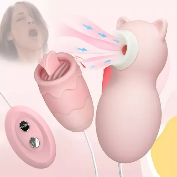 Producto - Mini Estimulador Lengua y  Succionador Clitoris Pinky