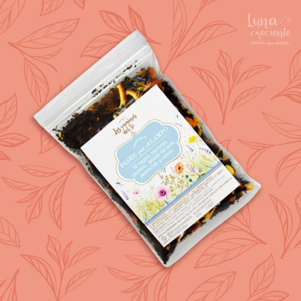 Producto - Paseo por el campo-Té negro,Naranja,Canela,Pasas de uva,Jazmines,Rosas - 0