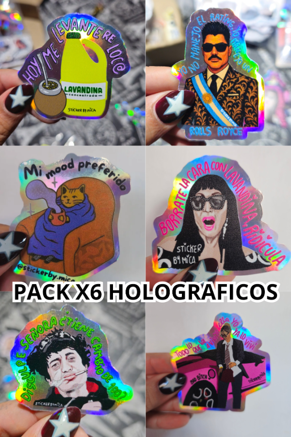 Producto - Pack x6 holograficos 2