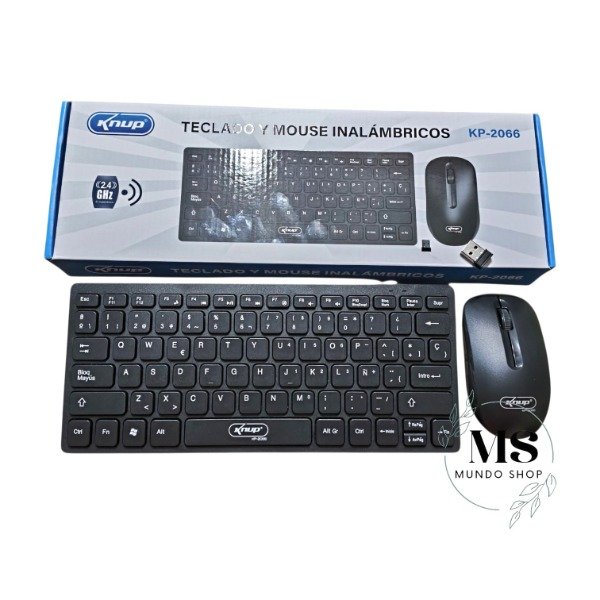 Producto - Teclado + Mause inalámbrico Knup