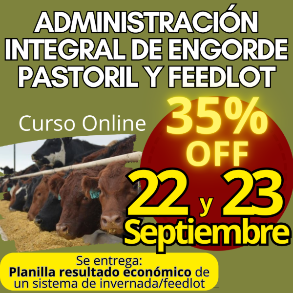 Producto - Curso Online: Administración Integral de Engorde Pastoril y Feedlot - 0