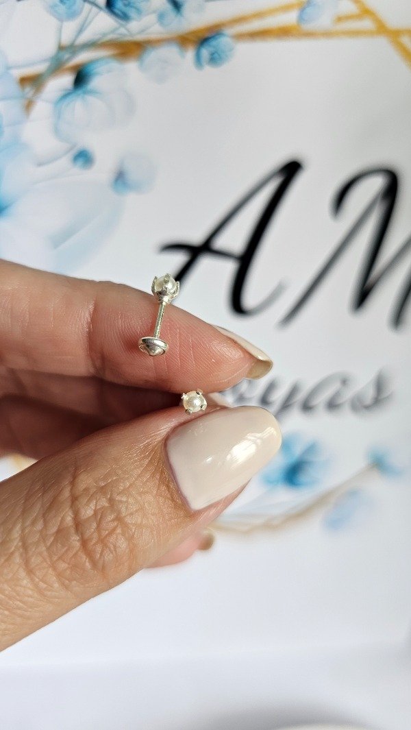Producto - Abridor mini perla engarzada. Plata