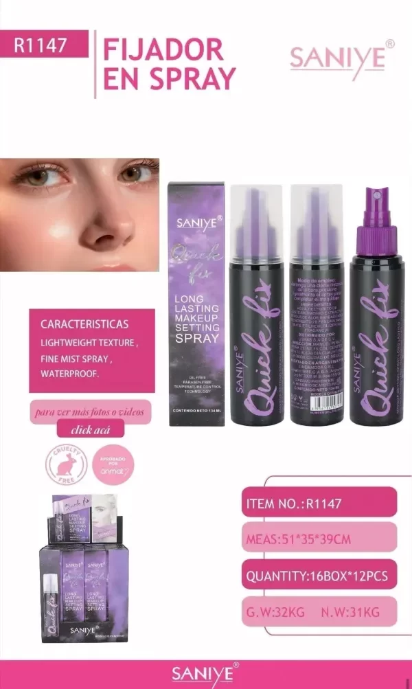 Producto - SANIYE FIJADOR EN SPRAY QUICK FIX