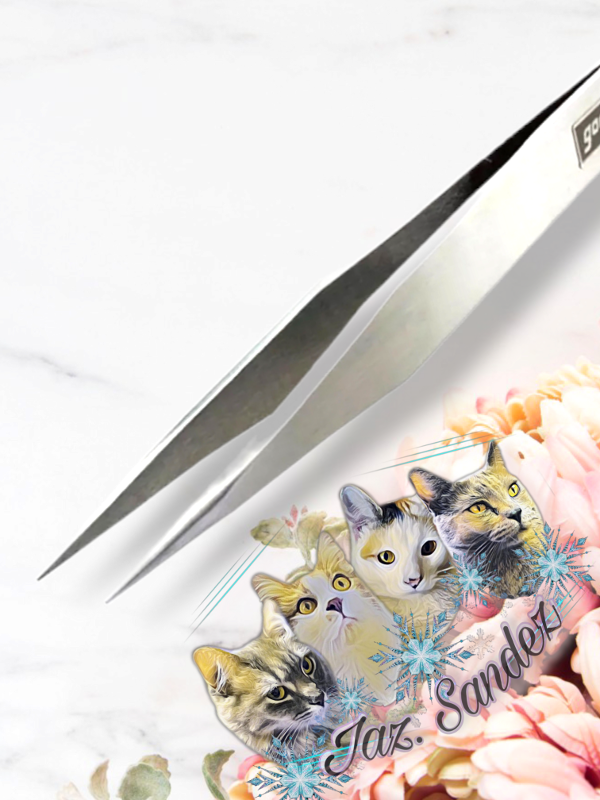 Producto - PINZA FINA PESTAÑAS PLATEADA