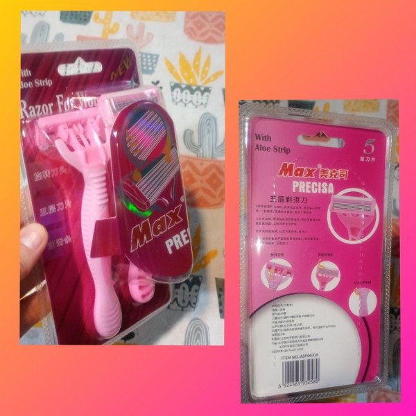 Producto - Afeitadora 5 hojas 2 unidades Rosa