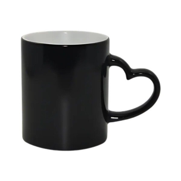 Producto - Taza mágica de cerámica con asa corazón