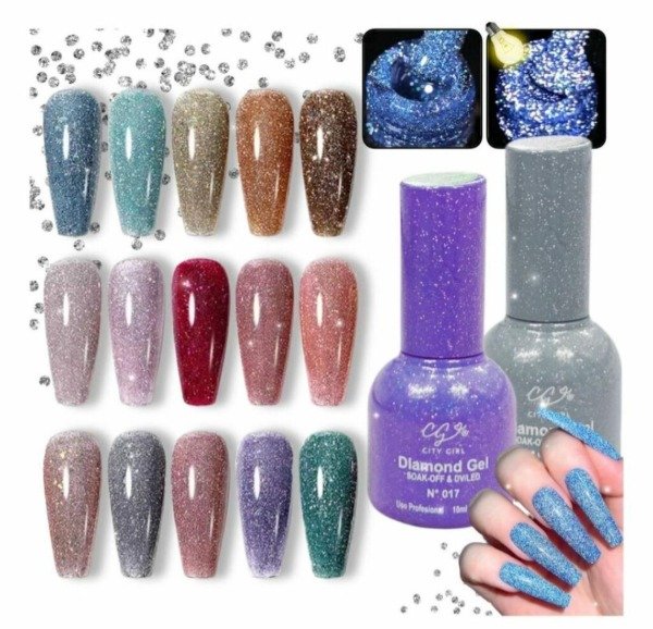 Producto - ESMALTE CITY GIRL DIAMOND GEL