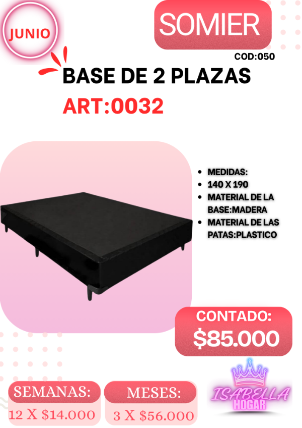 Producto - BASE DE 2P