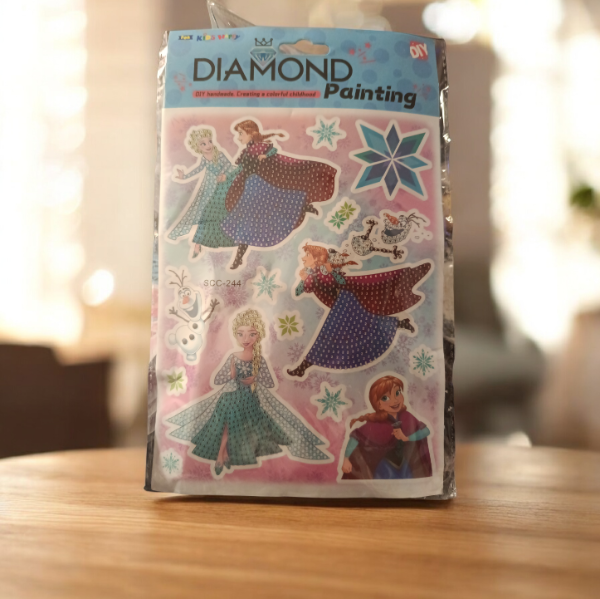 Producto - Plancha stickers pintura diamantes Frozen