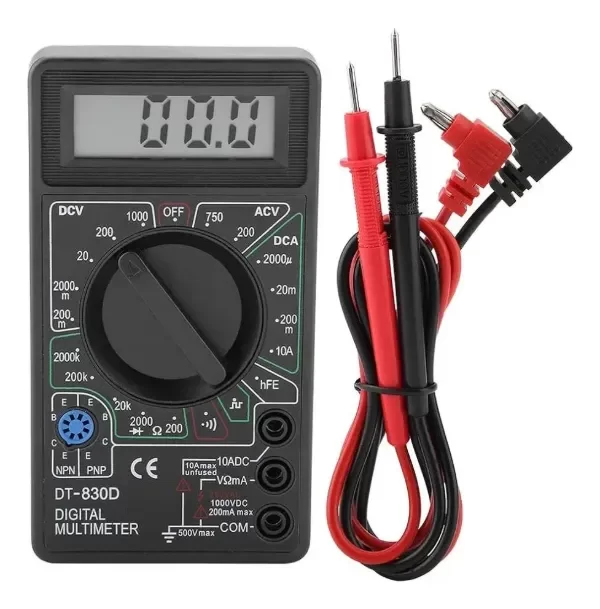 Producto - TESTER MULTIMETRO DIGITAL C/BATERIA 9V