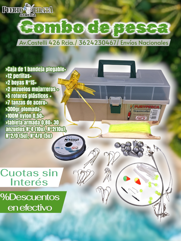 Producto - Combo caja de pesca