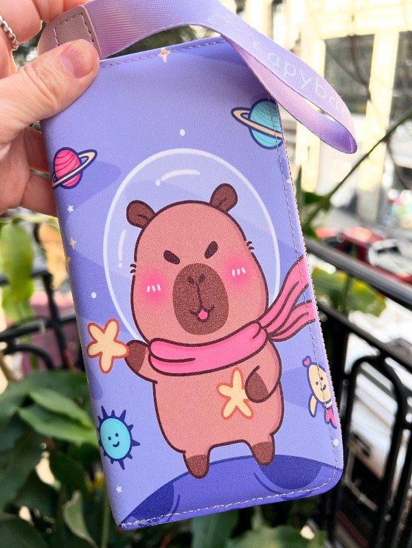 Producto - 2 billeteras capibara y kuromi