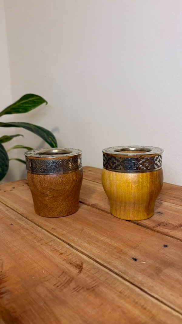 Producto - Mate Imperial de Algarrobo con Virola de Alpaca Cincelada - 0