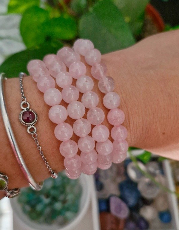 Producto - PULSERA CUARZO ROSA PREMIUN N8