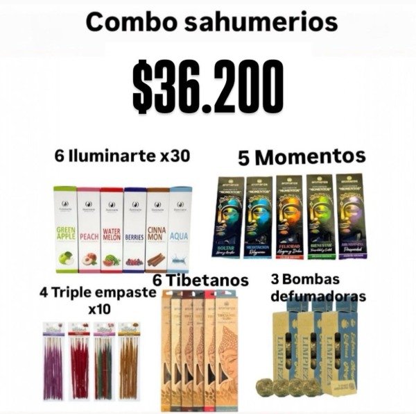 Producto - COMBO SAHUMERIOS