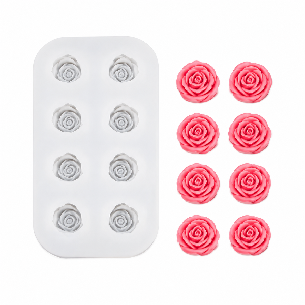 Producto - MOLDE SILICONA 8 ROSAS 29J12