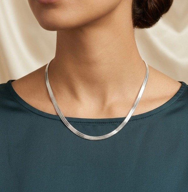 Producto - Cadena flex acero blanco