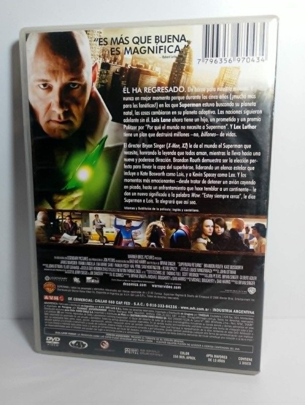 Producto - Superman regresa - (Superman Returns - 2006 ) - DVD - 1