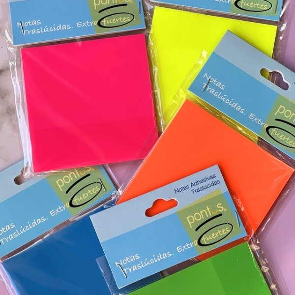 Producto - Nota Traslúcida 75x75mm - Memo Fix