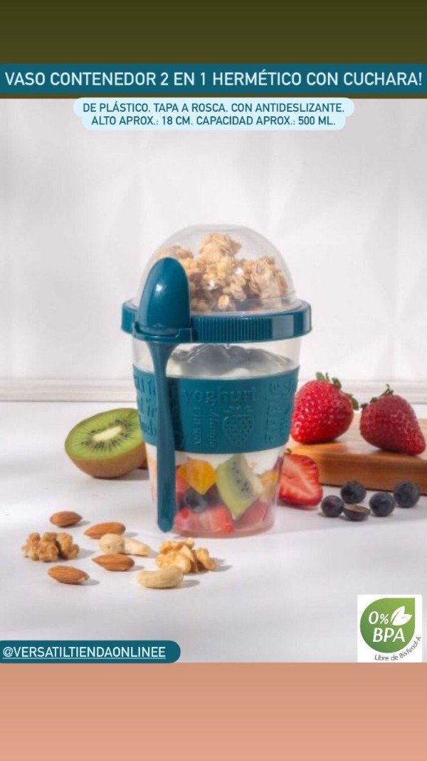 Producto - VASO CONTENEDOR 2 en 1 Petróleo