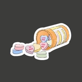 Producto - Pastillero, pastillas de corazones 24