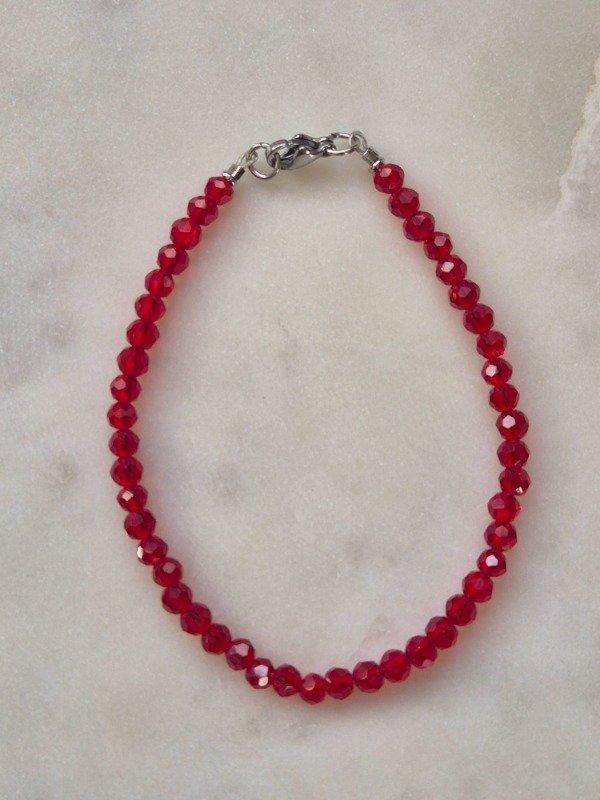 Producto - Pulsera cristales roja