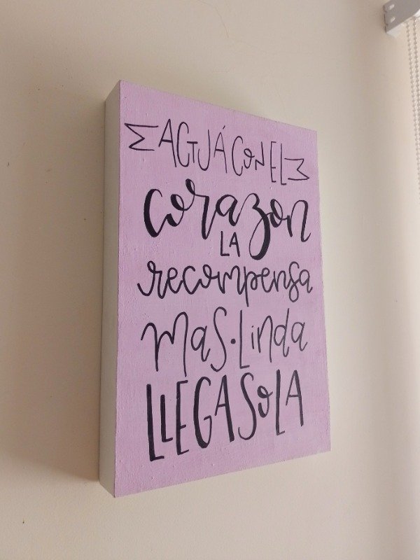 Producto - Cuadro 20x30cm "Actuá con el corazón"