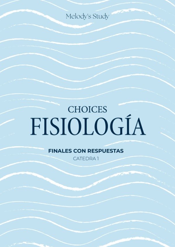 Producto - Choices de Fisiología FINALES