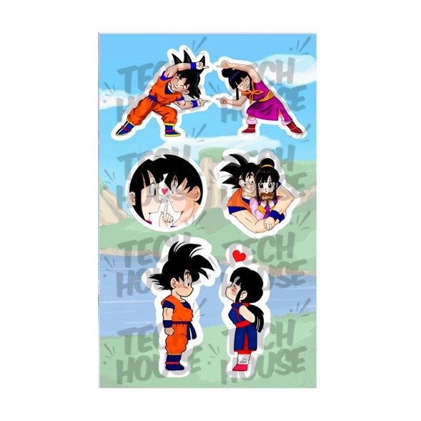 Producto - Goku y Milk - Plancha de Stickers