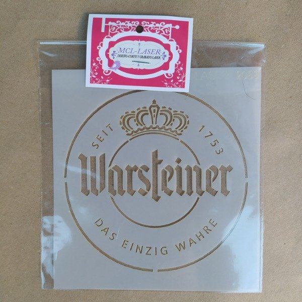 Producto - Stencil 15x15 Warsteiner
