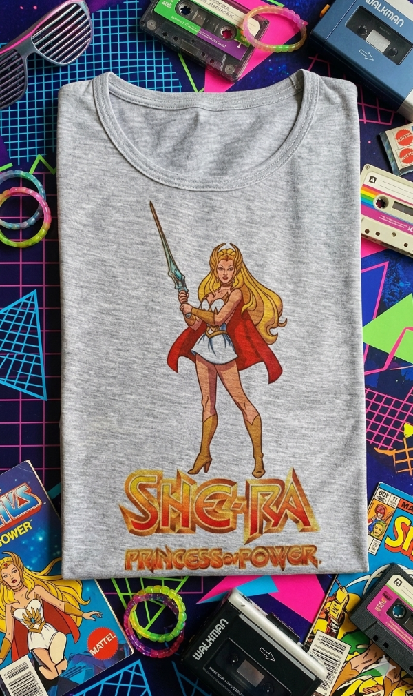 Producto - Remera Mujer She Ra Gris
