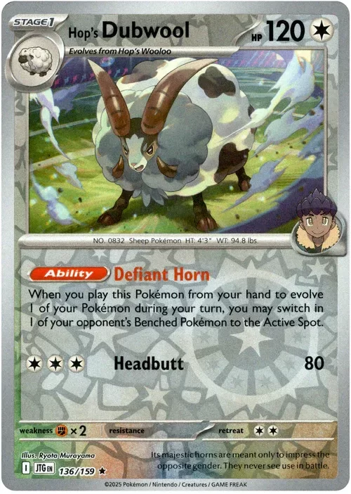 Producto - Hop's Dubwool - 136/159 - Journey Together - Reverse Holo