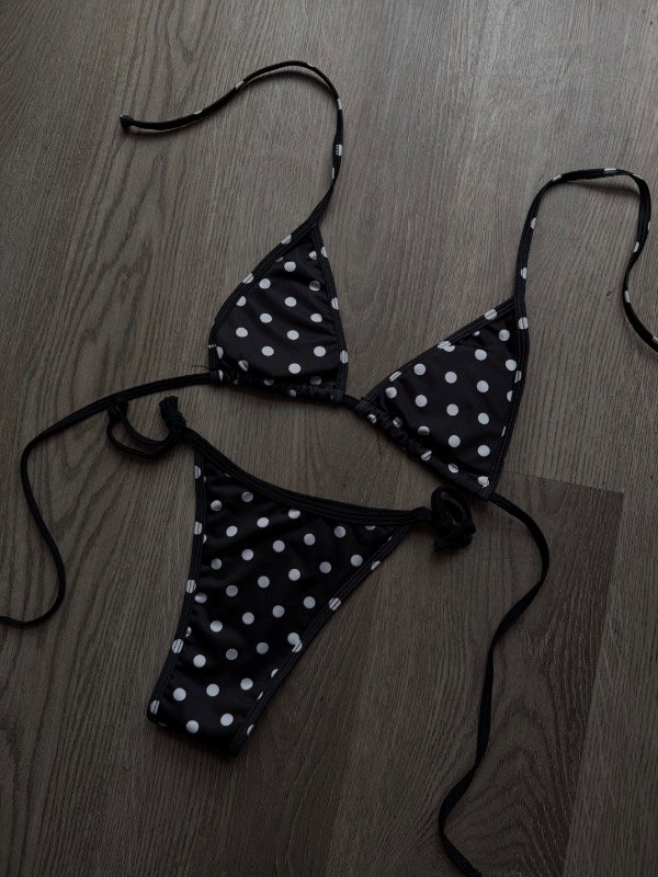 Producto - Bikini Polka Dot negra - 1