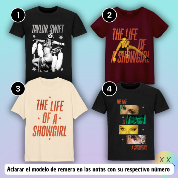 Producto - Remeras Taylor Swift #6 (varios modelos)