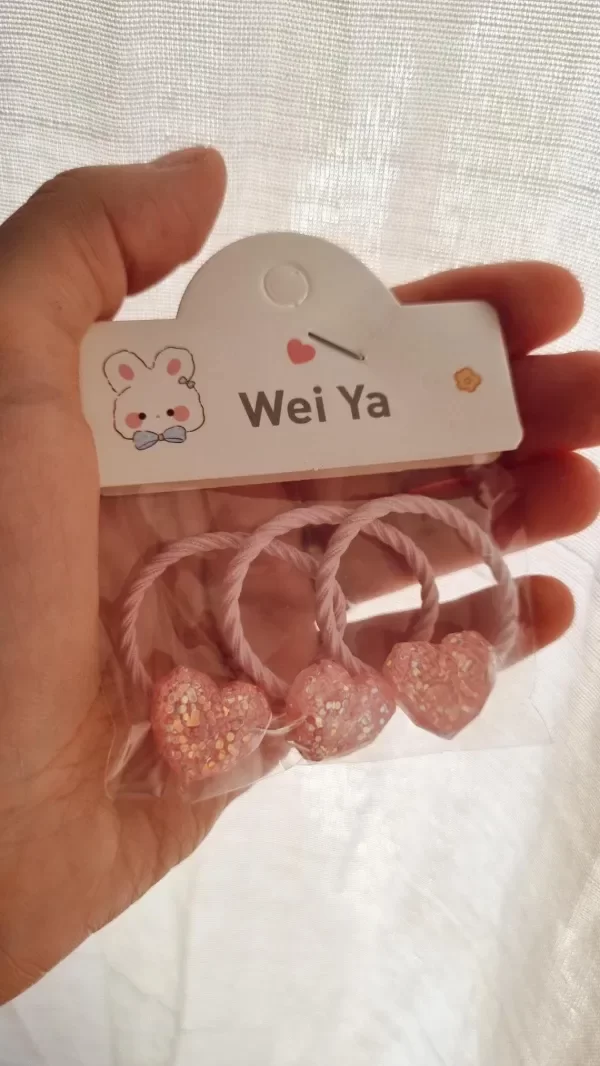 Producto - Paquete de chuflos x 3 corazones rosas