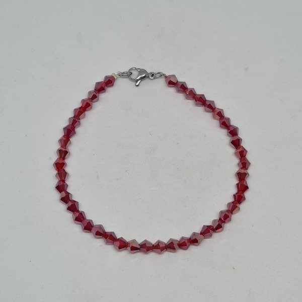 Producto - Pulsera roja oscura brillosa