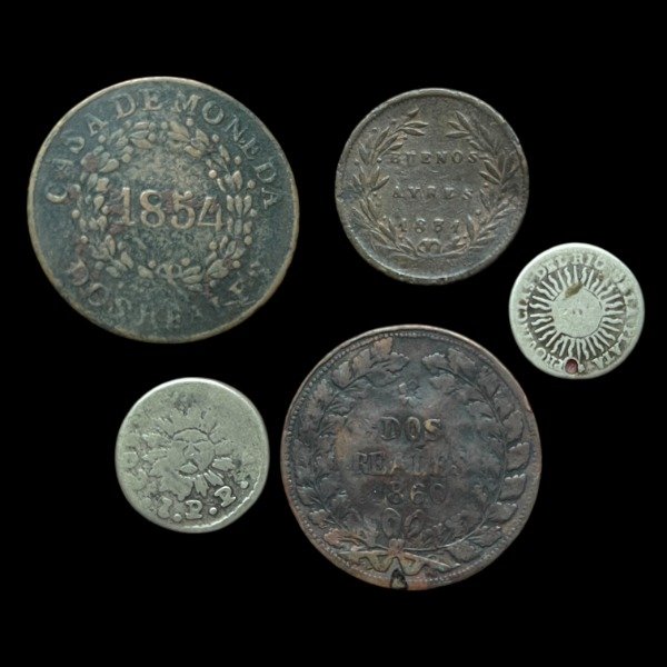 Producto - Argentina Provincial. Lote de 5 monedas a clasificar