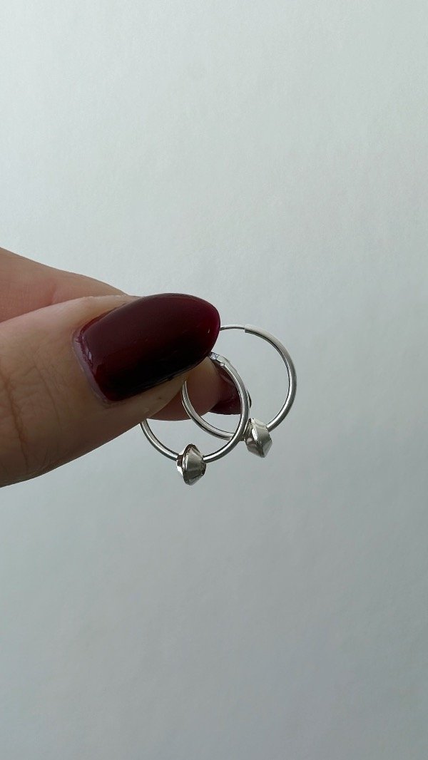Producto - Argollas bis 1,6cm dije dona romb P925 - 1