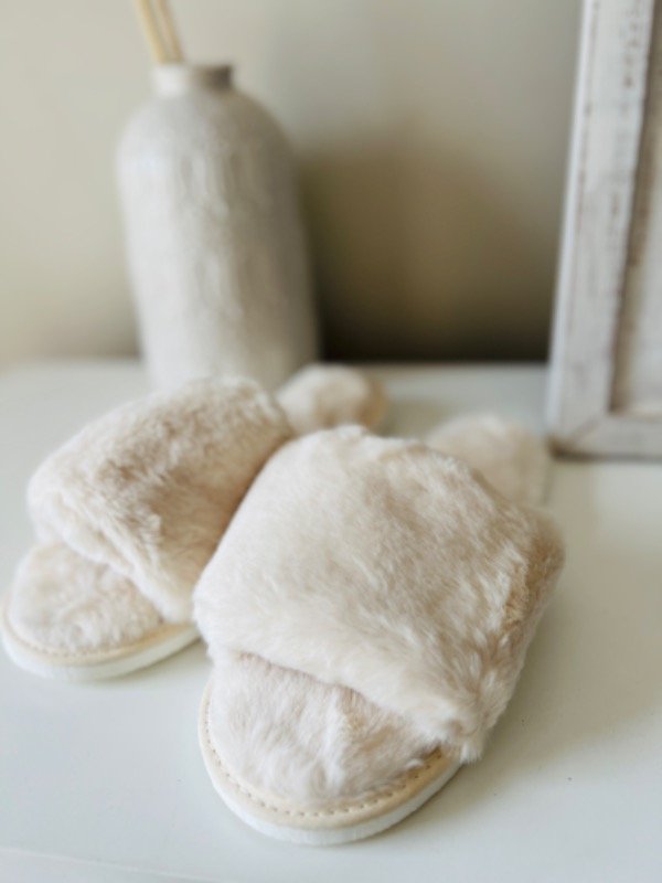Producto - Pantuflas cala abiertas natural