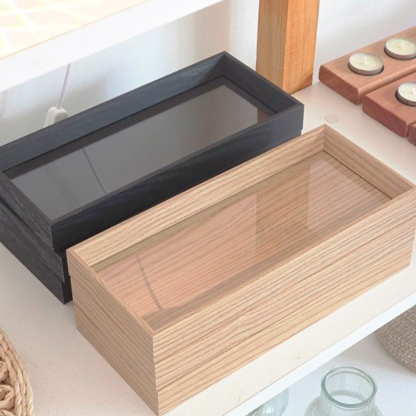 Producto - Bandeja de madera rectangular