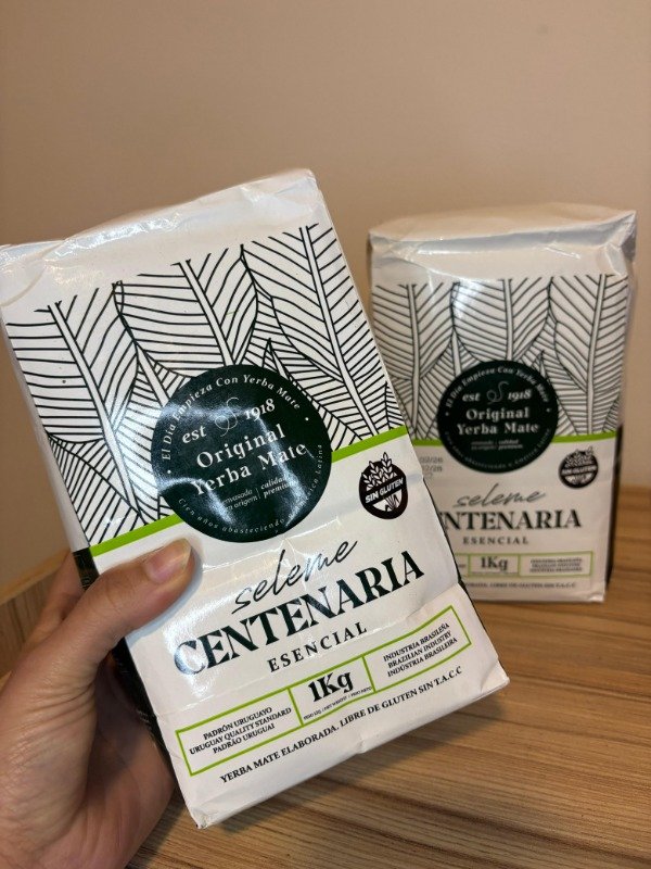 Producto - Yerba Mate Seleme Centenaria Esencial Blanca 1 kg
