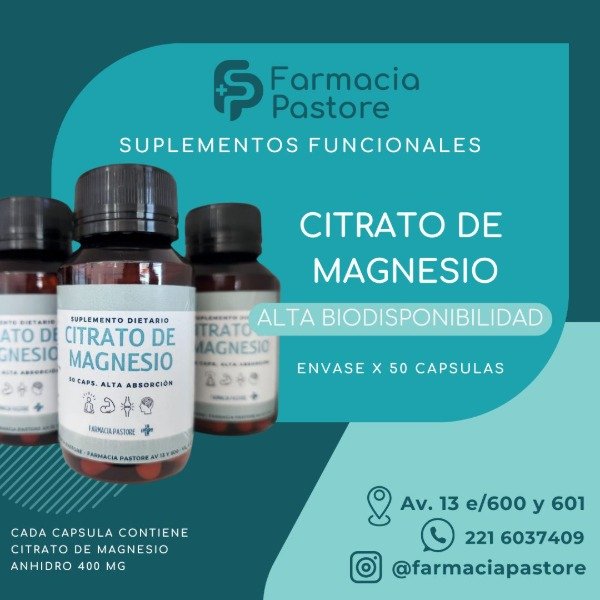 Producto - Capsulas con Citrato de Magnesio 400 mg