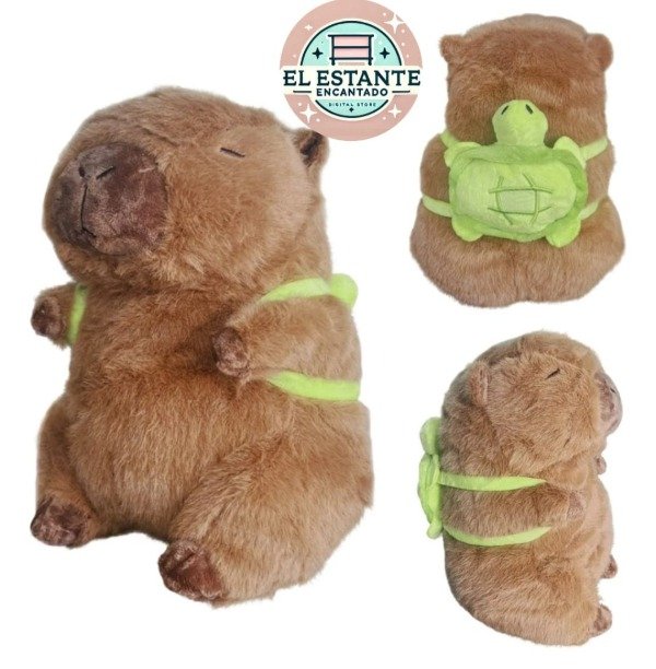 Producto - PELUCHE CAPYBARA GRANDE (20 CM) CON MOCHILA Y OSCURO SIN  MOCHILA