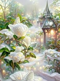 Producto - DIAMOND PAINTING 40X50 CIUDAD BLANCA DE HADAS