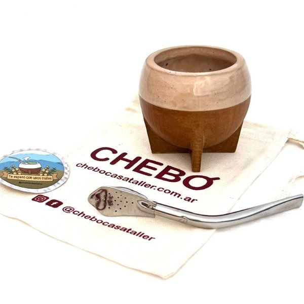 Producto - MATE Esmaltado Terra + BOMBILLA + STIKER