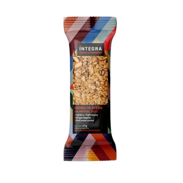 Producto - BARRA INTEGRA ALMENDRA Y NUEZ X 40G