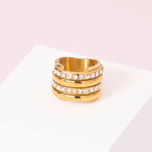 Producto - Anillo Diana apilable con circonitas