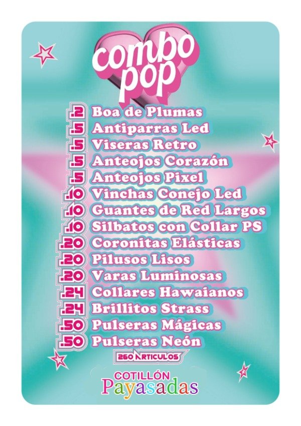 Producto - Combo Pop