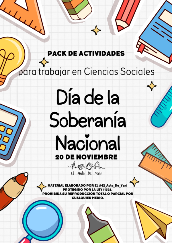 Producto - Pack Actividades Día de la Soberanía Nacional (20 de noviembre)